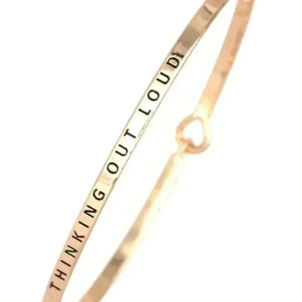Thinking Out Loud Message Bracelet